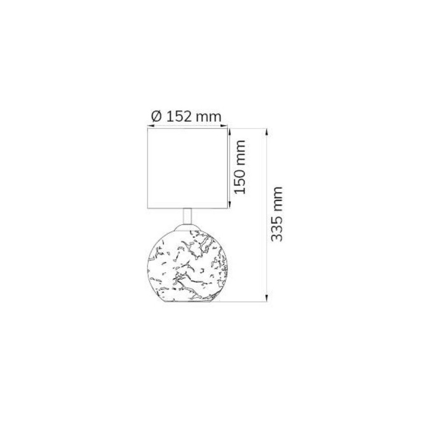 Wofi 8149.02.70.6006 - Galda lampa CARMEN 1xE14/40W/230V + 1xG9/10W sudraba