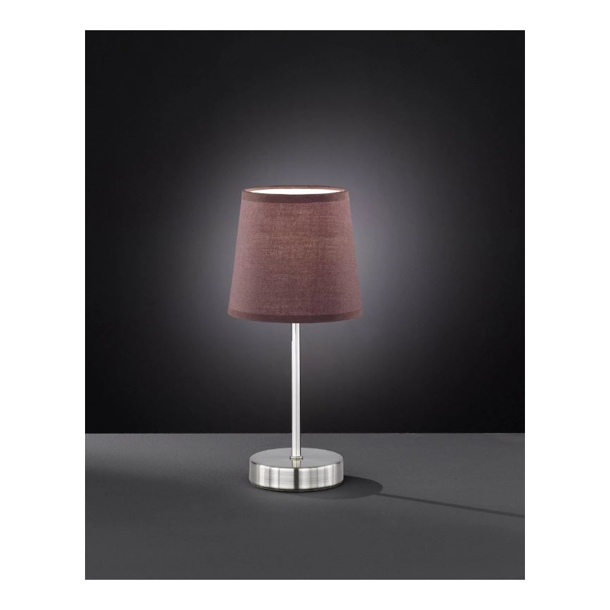 Wofi 8324.01.51.0000 - Galda lampa CESENA 1xE14/42W/230V brūna