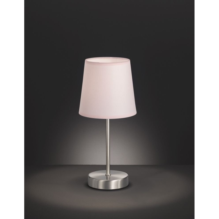 Wofi 8324.01.94.8000 - Galda lampa CESENA 1xE14/42W/230V rozā
