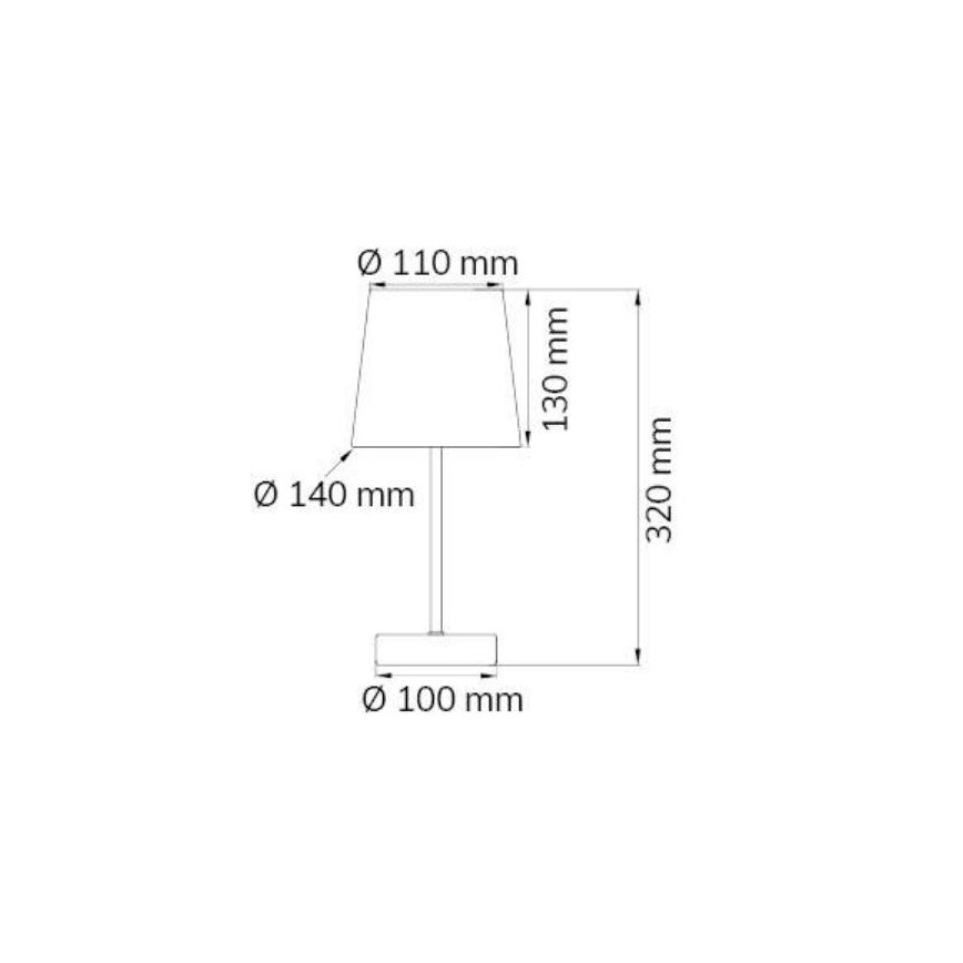 Wofi 8324.01.94.8000 - Galda lampa CESENA 1xE14/42W/230V rozā