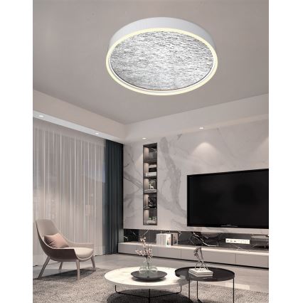 Wofi 9002-103L - LED Aptumšojama griestu lampa BORDEAUX LED/60W/230V sudraba