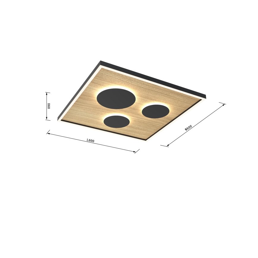Wofi 9012-306L - LED Aptumšojama griestu lampa DIJON LED/40W/230V