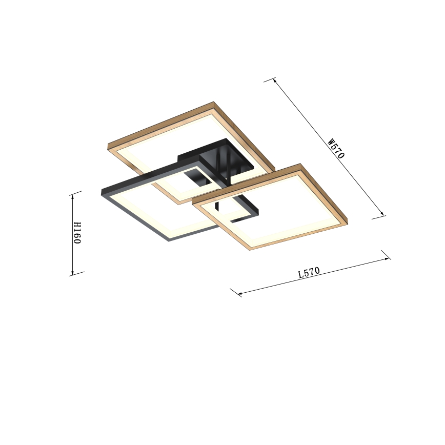 Wofi 9022-306S - LED Aptumšojama griestu lampa MATERA LED/40W/230V