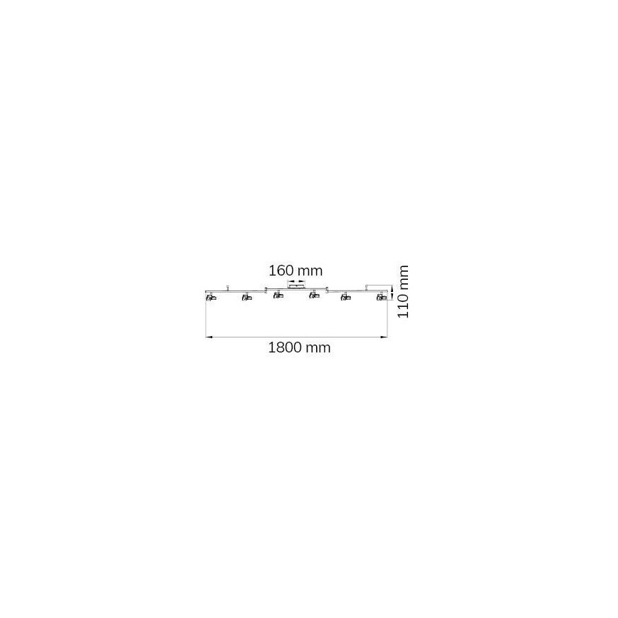 Wofi 9026.06.64.5000 - LED Starmetis ZARA 6xLED/5,2W/230V