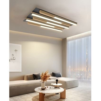 Wofi 9031-506S  - LED Aptumšojama griestu lampa PALERMO LED/34W/230V gumijkoks