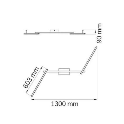 Wofi 9163.03.01.0000 - LED Virsapmetuma lustra CLAY 3xLED/10W/230V