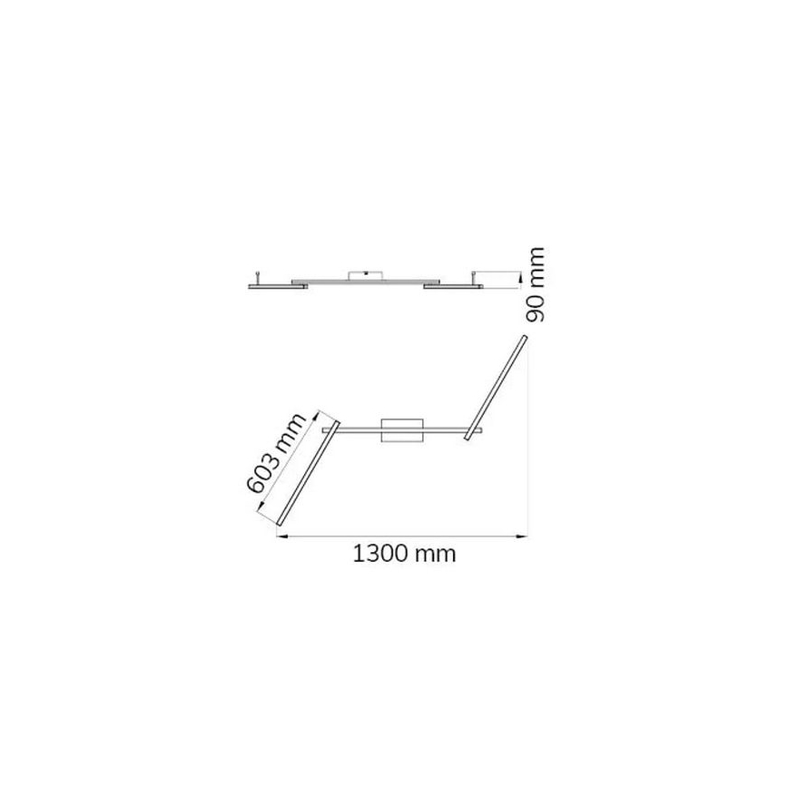 Wofi 9163.03.01.0000 - LED Virsapmetuma lustra CLAY 3xLED/10W/230V