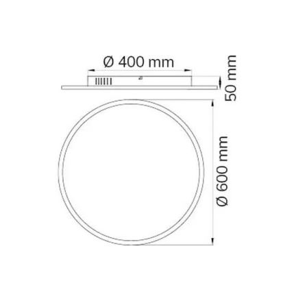 Wofi 9457.01.70.9600 - LED Aptumšojama griestu lampa LINOX LED/34W/230V 3000-6000K + tālvadības pults