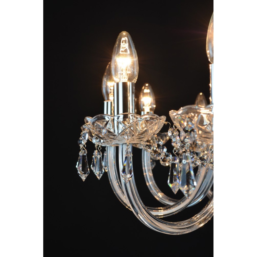 Wranovsky JWZ117122101 - Kristāla lustra ar ķēdi BONTON 12xE14/40W/230V