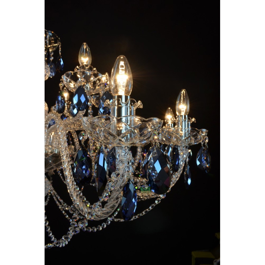 Wranovsky JWZ166182231 - Kristāla lustra ar ķēdi OCEAN 18xE14/40W/230V