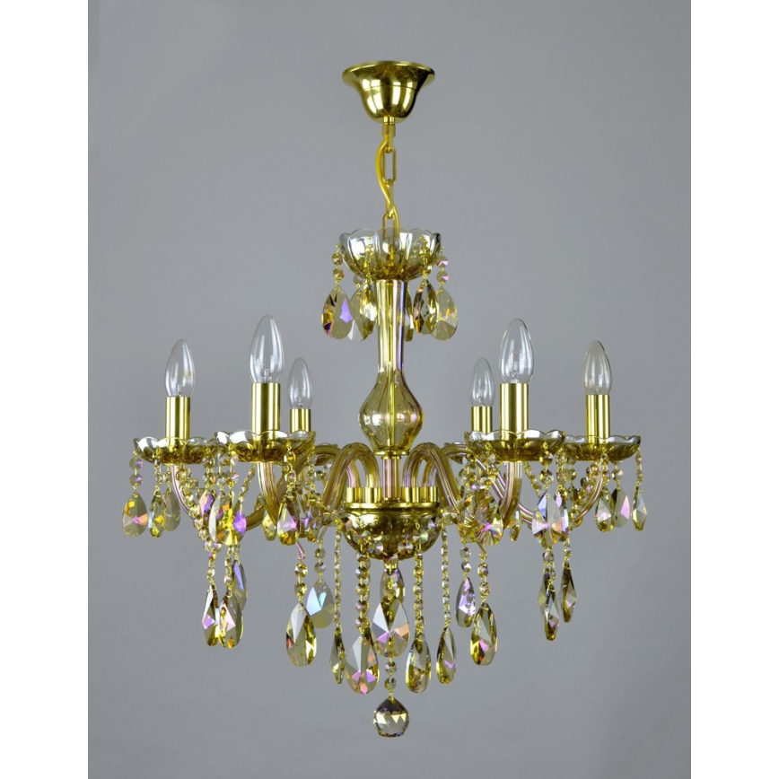 Wranovsky JWZ167061100 - Kristāla lustra ar ķēdi CLARIT 6xE14/40W/230V