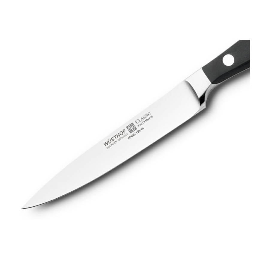 Wüsthof - Virtuves griešanas nazis CLASSIC 12 cm, melns