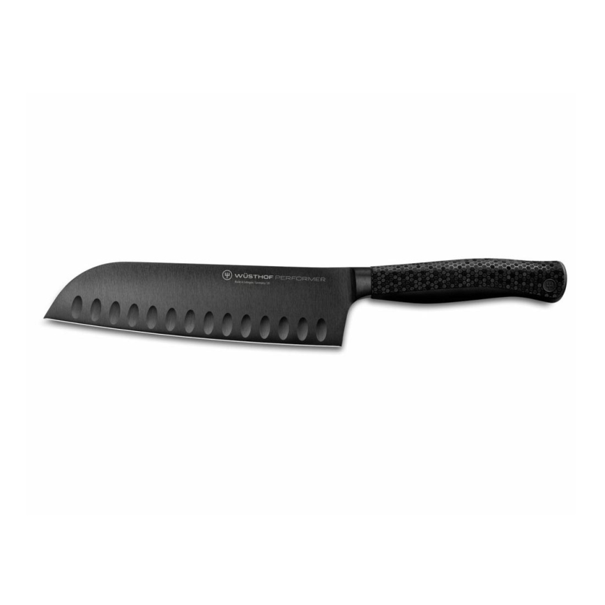 Wüsthof - Virtuves santoku nazis PERFORMER 17 cm, melns