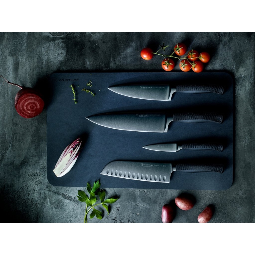 Wüsthof - Virtuves santoku nazis PERFORMER 17 cm, melns