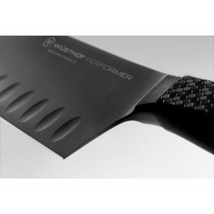 Wüsthof - Virtuves santoku nazis PERFORMER 17 cm, melns