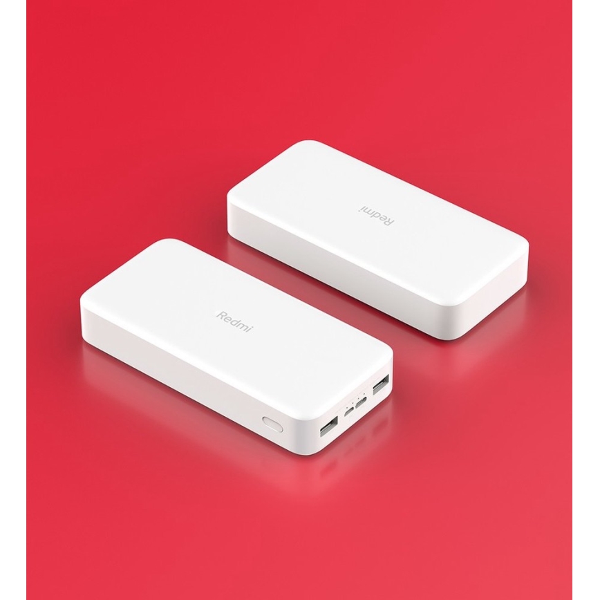 Xiaomi 20000 mAh Redmi 18W Ātrās uzlādes ārējais akumulators Balts