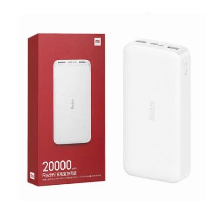 Xiaomi 20000 mAh Redmi 18W Ātrās uzlādes ārējais akumulators Balts