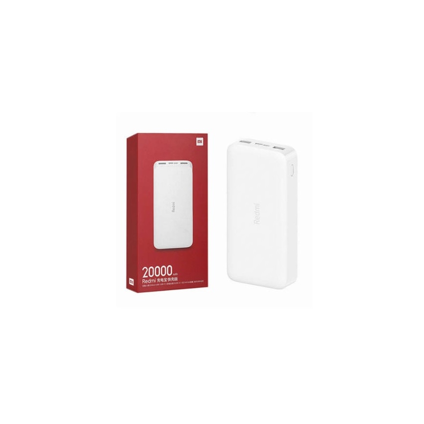 Xiaomi 20000 mAh Redmi 18W Ātrās uzlādes ārējais akumulators Balts