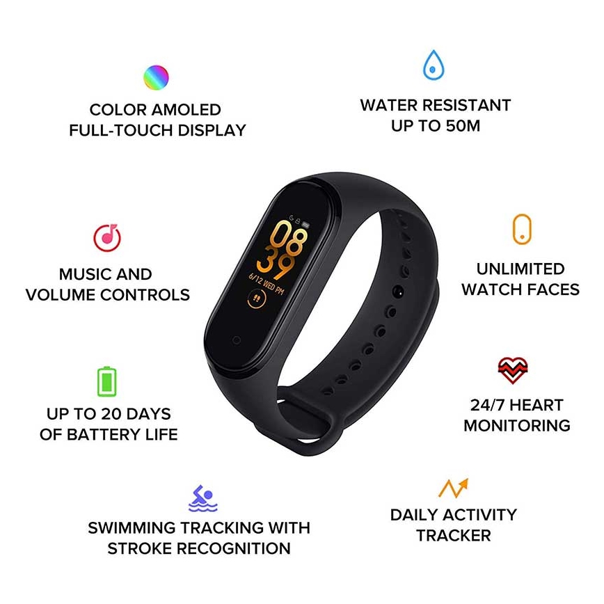 Xiaomi - Fitnesa aproce Mi Band 6 Bluetooth 5 ATM