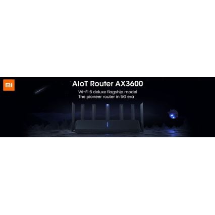 Xiaomi Mi AIoT Wi-Fi Rūteris AX3600 melns