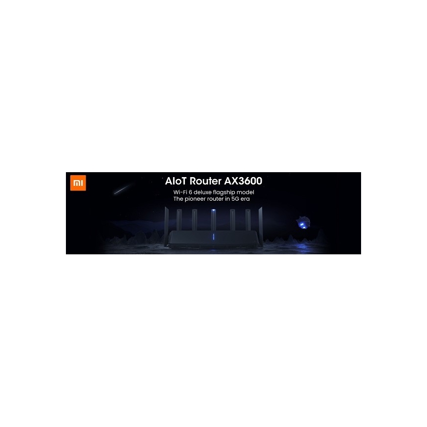 Xiaomi Mi AIoT Wi-Fi Rūteris AX3600 melns
