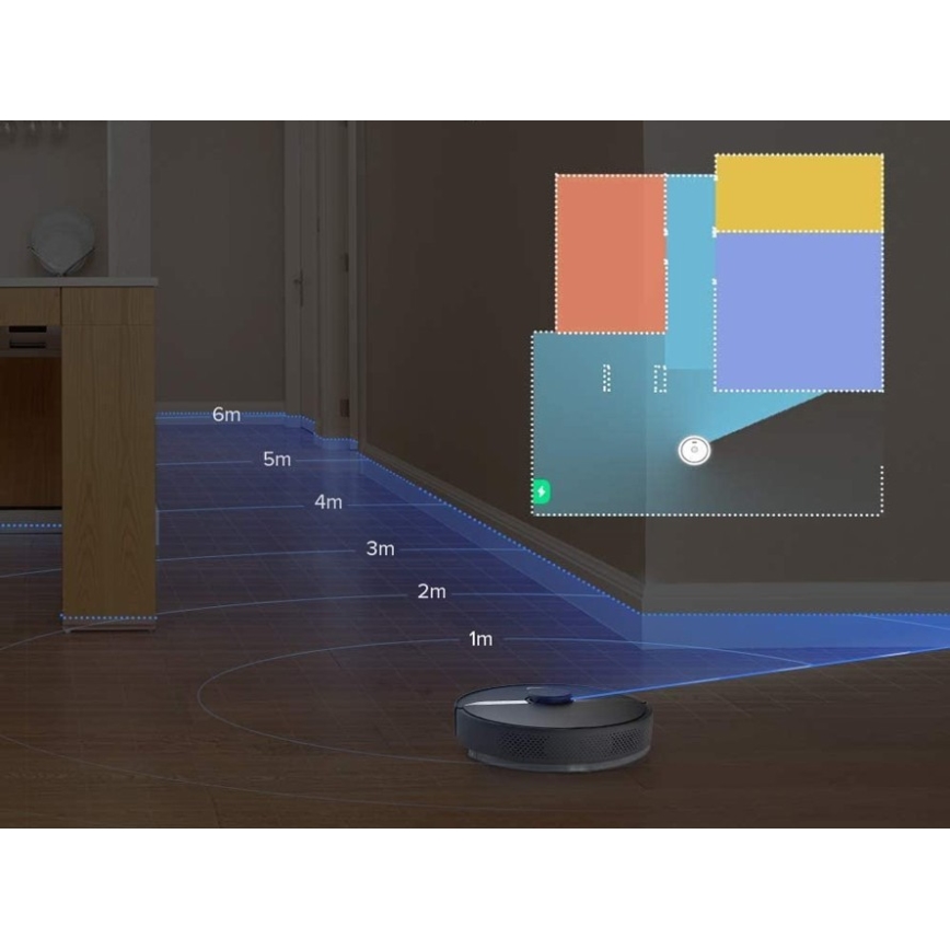 Xiaomi Viedais Roboroks S6 Pure 58W Wi-Fi melns