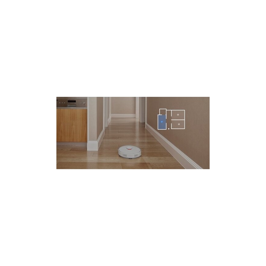Xiaomi - SViedais robotu putekļsūcējs ROBOROCK S6 Pure 58W Wi-Fi balts