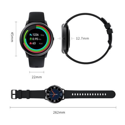 Xiaomi - Viedpulkstenis IMILAB Bluetooth KW66 IP68 melna