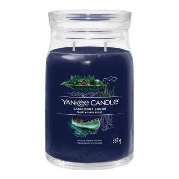 Yankee Candle - Aromātiskā svece LAKEFRONT LODGE liela 567g 60-90 stundas