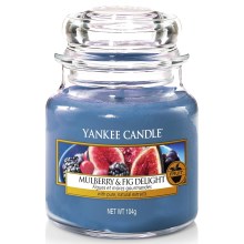 Yankee Candle - Aromatizēta svece MULBERRY & FIG DELIGHT maza 104g 20-30 stundas