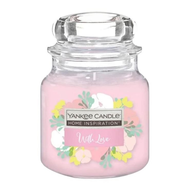 Yankee Candle - Aromatizēta svece WITH LOVE vidēja 340g 65-75 stundas