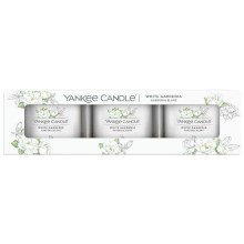 Yankee Candle - KOMPLEKTS 3x Aromatizēta svece WHITE GARDENIA 37g 10 stundas