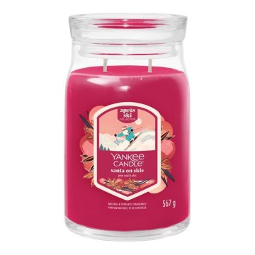 Yankee Candle - Liela aromātiskā svece SANTA ON SKIS 567g 60-90 st.