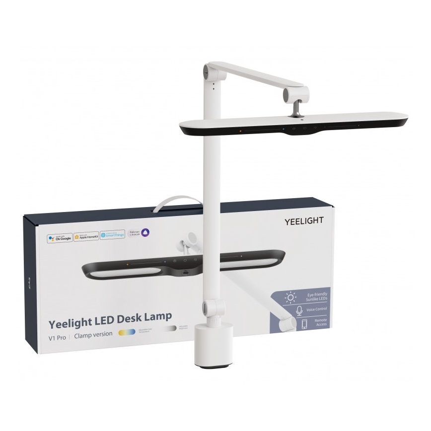 Yeelight - LED Aptumšojama galda lampa ar fiksatoru un sensoru LED/12W/230V Wi-Fi Ra90