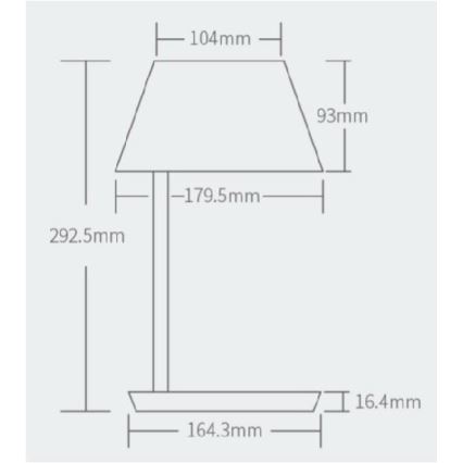 Yeelight - LED Aptumšojama galda lampa STARIA LED/20W/230V