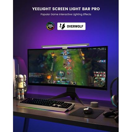 Yeelight - LED RGB Aptumšojams monitora apgaismojums LED/10W/230V IP50 CRI95