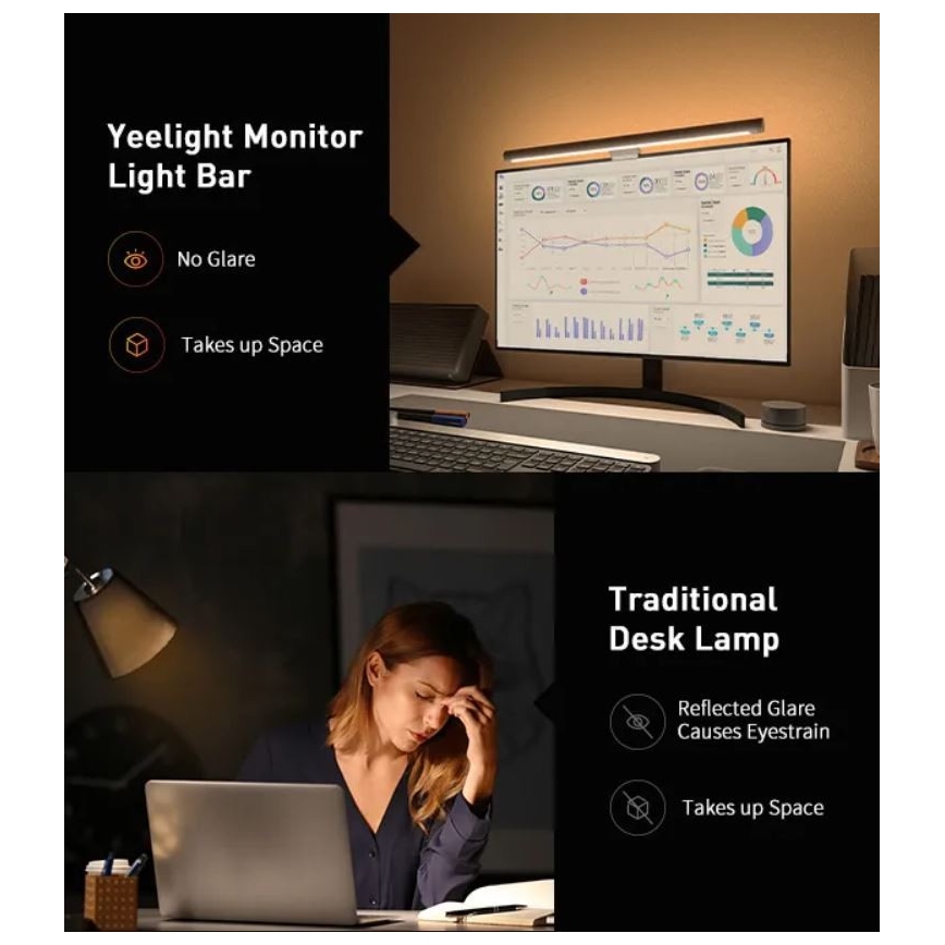 Yeelight - LED RGB Aptumšojams monitora apgaismojums LED/10W/230V IP50 CRI95