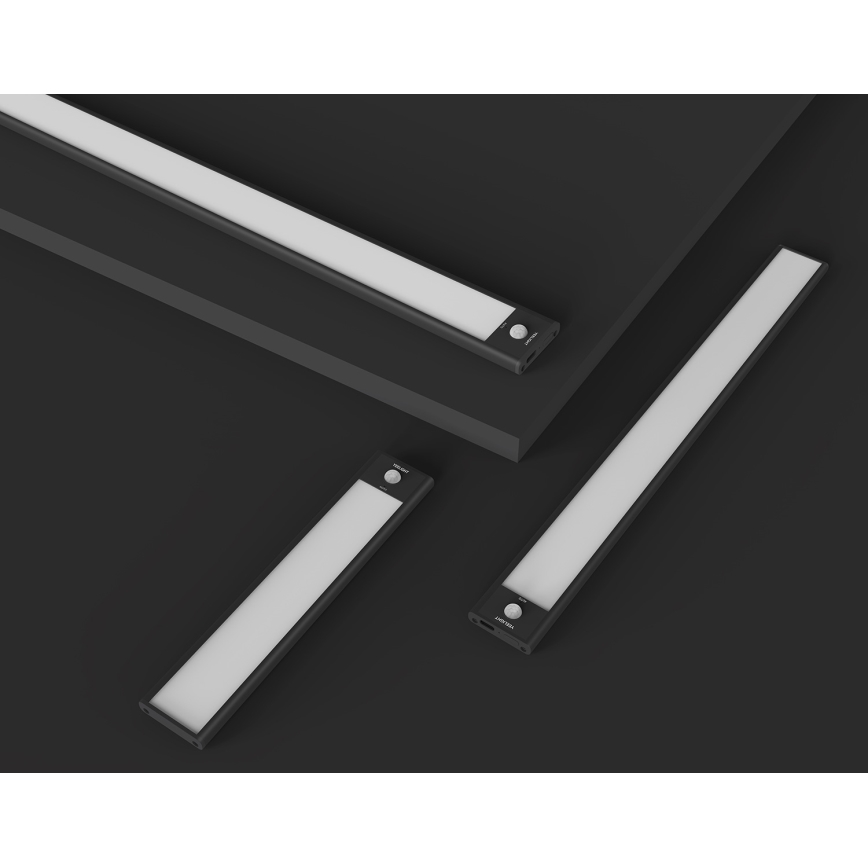 Yeelight - LED Aptumšojams, uzlādējams mēbeļu apgaismojums ar sensoru LED/1,8W/1100 mAh 4000K 20 cm melna