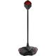 Yenkee - LED Spēļu USB mikrofons 5V melns/sarkans