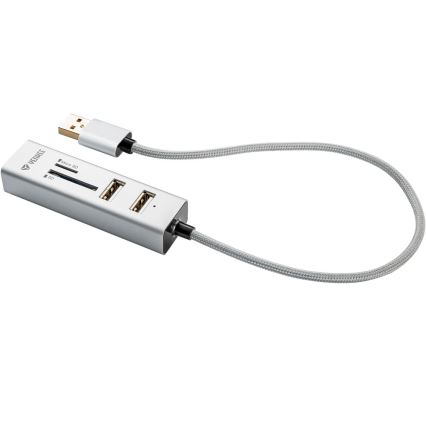 Yenkee - USB Sadalītājs 2.0 un karšu lasītājs