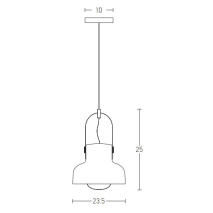 Zambelis 18190 - Lustra ar auklu 1xE27/40W/230V