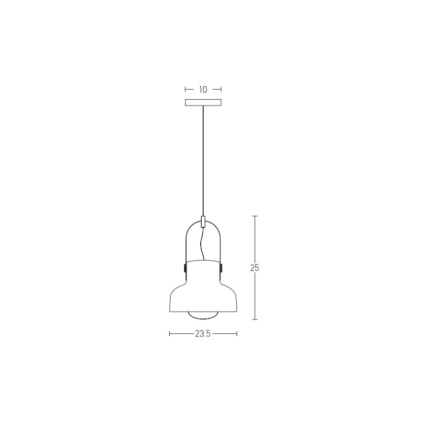 Zambelis 18190 - Lustra ar auklu 1xE27/40W/230V