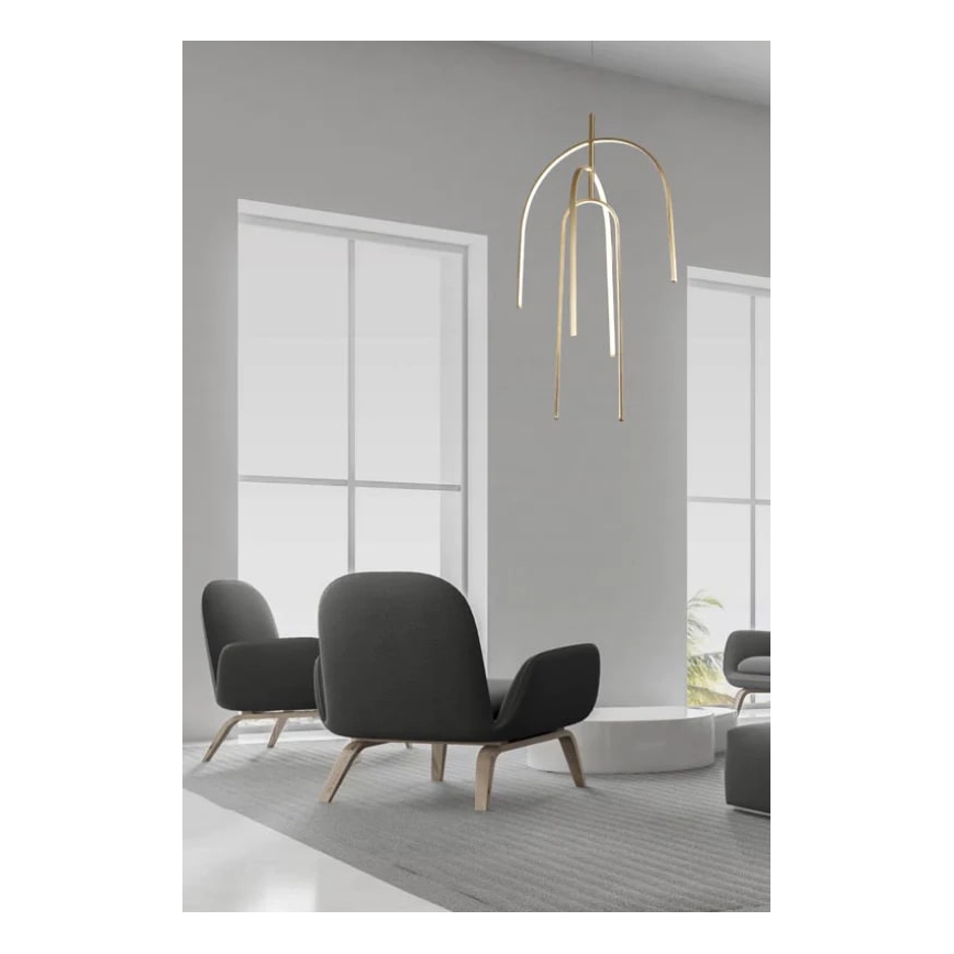 Zambelis 1931 - LED Aptumšojama lustra ar auklu LED/80W/230V zelta