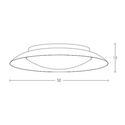 Zambelis 1959 - LED Griestu lampa LED/28W/230V d. 50 cm varš