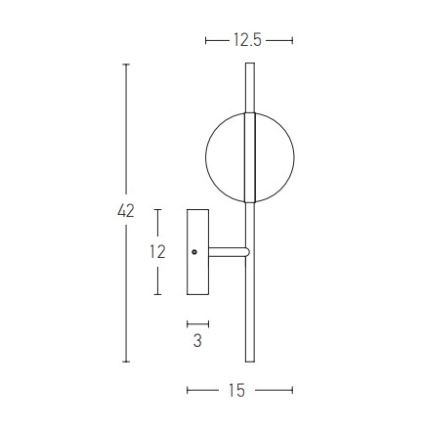 Zambelis 2003 - LED Sienas lampa LED/8W/230V