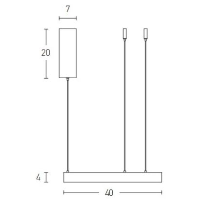 Zambelis 2005 - LED Aptumšojama lustra ar auklu LED/25W/230V zelta