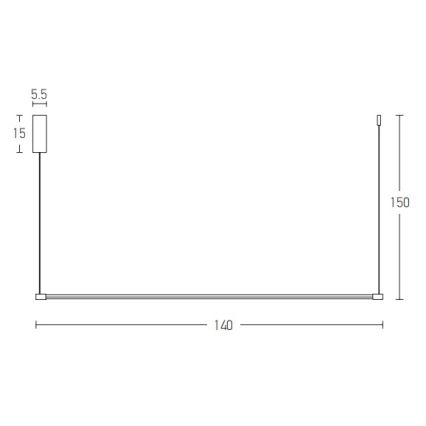 Zambelis 20119 - LED Lustra ar auklu LED/20W/230V melna