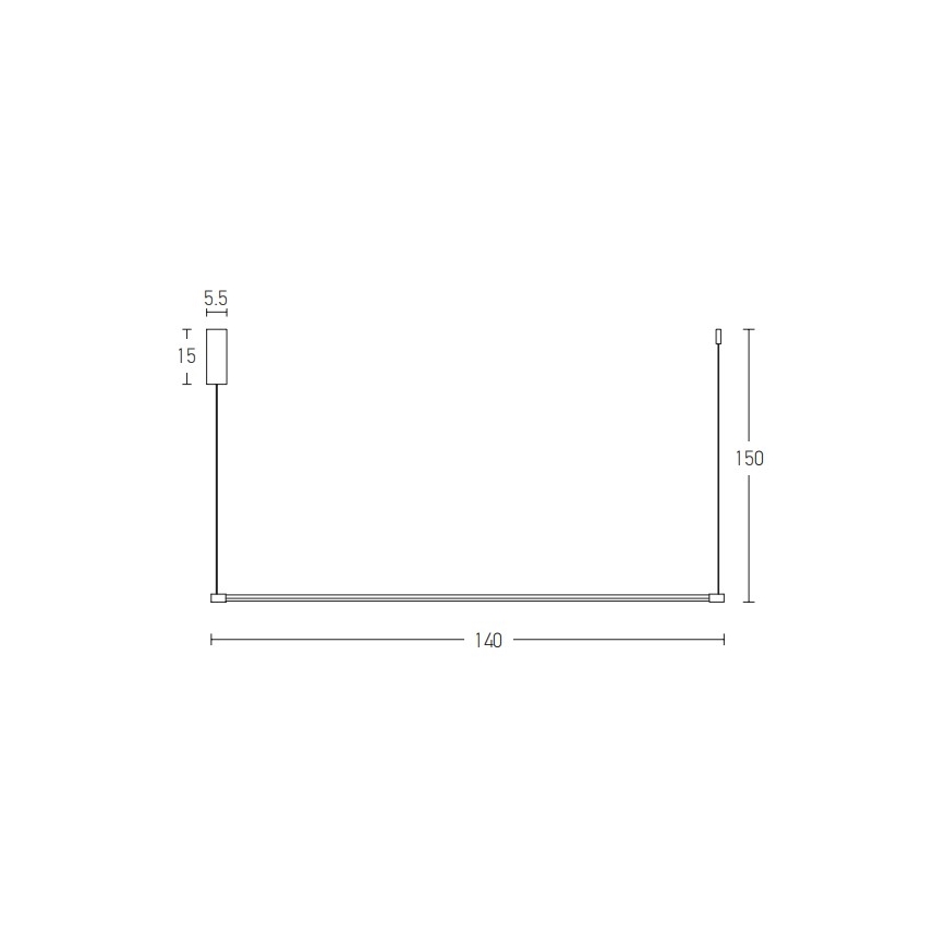 Zambelis 20119 - LED Lustra ar auklu LED/20W/230V melna