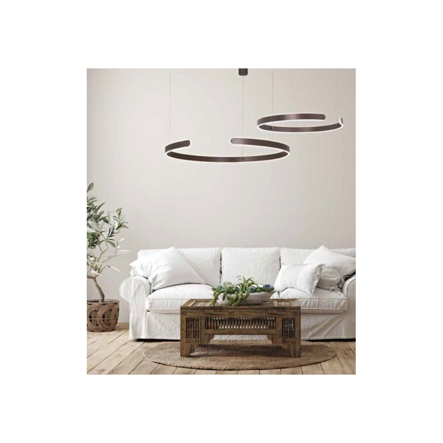 Zambelis 2013 - LED Aptumšojama lustra ar auklu LED/40W/230V brūna