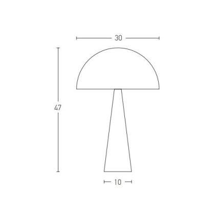 Zambelis 20210 - Galda lampa 1xE27/25W/230V melna